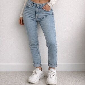 Classic Light Blue Women’s Mom Jeans